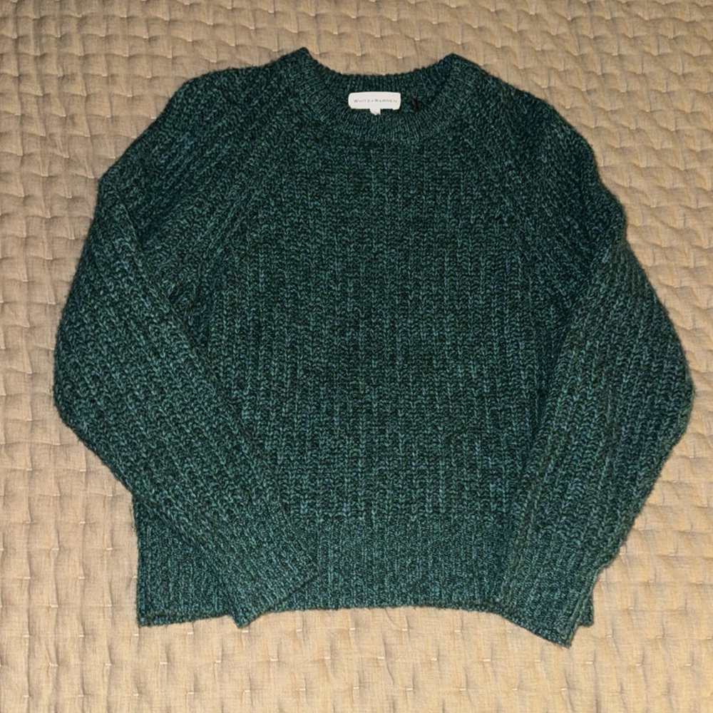 White + Warren Women's Stunning Teal Sweater EUC. Size small